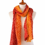 OMSutra Tie-dye designer fashion Silk Scarves