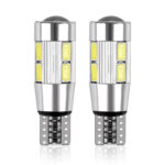 2Pcs Car T10 W5W 194 10-LED Wedge Light Cool Blue