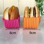 Adjustable 4Pcs Silicond Retractable Burger Fixed Box Hamburger Holder – Bild 2