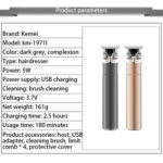 Metal Housing Professional Hair Trimmer Barber Cordless – Bild 2