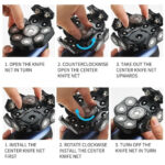 Head Shavers for Bald Men 9D Electric Rotary Shaver Multifunctional – Bild 6