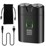 Electric Waterproof Shaver For Men USB Rechargeable Portable Rotary