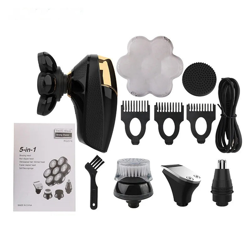 S0445ae52c17244d0a27266cf15c5e563Y.jpg Men's Grooming Care Set Electric Razor Facial Cleaning Bald Shaver – Bild 1