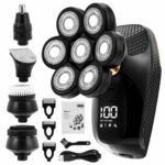 5 In 1 7D Men's Rechargeable Bald Head Electric Shaver