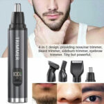 Electric Beard Trimer Rechargeable Nose Ear Hair Trimmer For Men – Bild 2