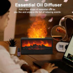 Fireplace Humidifier Flame Aroma Diffuser Fire Humidifier Essential – Bild 6
