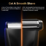 Groin Body Hair Trimmer Dual Head Skin Safe Trimmer Foil Blades – Bild 2