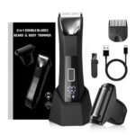 Groin Body Hair Trimmer Dual Head Skin Safe Trimmer Foil Blades