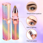 2 in 1 Electric Eyebrow Trimmer Makeup Painless Eye Brow Epilator Mini – Bild 3