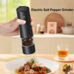Electric Automatic Salt and Pepper Grinder USB Rechargeable Adjustable – Bild 4
