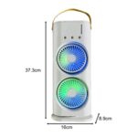 Oscillating Table Fan Portable Desk Fan for Kids Girls Women Office – Bild 6