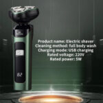 Electric Shavers for Men Portable Power Display 3D Floating Blade Full – Bild 6