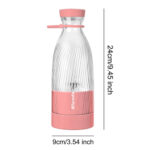 500ml Portable Wireless Blender 6 Blades Electric Fruit Juicer Machine – Bild 6