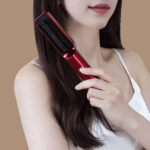 Hair Straightening Comb Portable Wireless Hair Straightener Brush for – Bild 2
