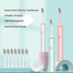 Ultrasonic Electric Toothbrush Rechargeable USB for Adults Sonic – Bild 2