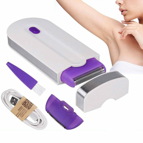 S267a3104f5b346539f55591b92dc9af9H.jpg USB Rechargeable Women Epilator Portable Body Hair Shaver – Bild 1