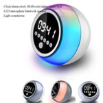 LED Ambient Bluetooth Speaker ABS Multifunctional Three Speed Bright