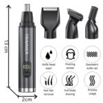 Electric Beard Trimer Rechargeable Nose Ear Hair Trimmer For Men – Bild 6