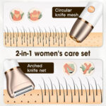 Women's Electric Digital Display Hair Shaver Temples Lip Hair Shaver – Bild 3