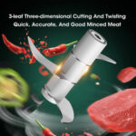 250ml Garlic Masher Crusher Electric Kitchen Food Chopper USB Portable – Bild 4