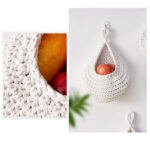 Wall Hanging Fruit Baskets For Kitchen 3 Pack Woven Produce Holder – Bild 3