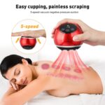Electric Cupping Massager Vacuum Suction Cups Red Light Anti Cellulite – Bild 4