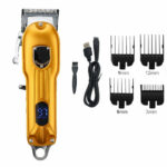 High Power Professional Hair Clippers Wireless Haircut Machine with