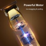 Professional Hair Trimmer Gold For Men Rechargeable Barber Cordless – Bild 3