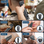 Men's 5-in-1 Multifunctional Grooming Set IPX6 Waterproof Hair Clipper – Bild 5