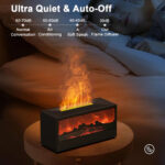 Fireplace Humidifier Flame Aroma Diffuser Fire Humidifier Essential – Bild 5