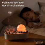 Lava Volcano Humidifier USB Aroma Diffuser with Flame Lamp Mini – Bild 4