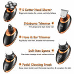 IPX7 Waterproof Electric Shaver Razor for Men Hair Trimmer – Bild 6
