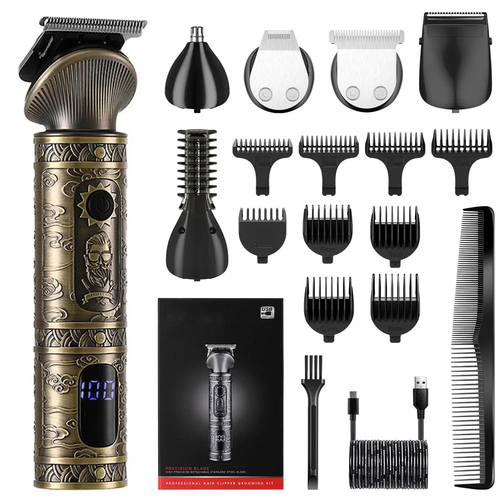 S61dcba5b66974a4e889a1c49cab143d3e.jpg 6 In 1 Hair Clipper Sets Fast USB Charging Electric Shaver Washable – Bild 1