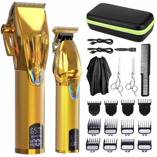 S6387238eb9c6481eafbdaee7691bdc83h.jpg Professional Hair Clipper and Trimmer Kit for Men Haircut Grooming Kit – Bild 1