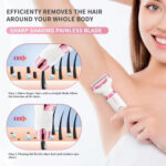 Electric Razor for Women 5 in 1 Rechargeable Painless Body Razors and – Bild 3