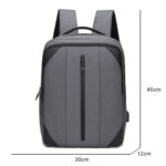 Business Backpack For Male USB Charging Multifunctional Nylon – Bild 2