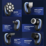 Head Shavers for Bald Men 9D Electric Rotary Shaver Multifunctional – Bild 2
