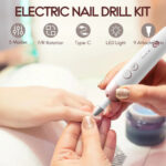 Cordless Electric Nail File Set Portable Nail Drill Machine for Hand – Bild 2