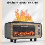 Fireplace Diffuser 7 Colors LED Ultrasonic Aroma Essential Oil 3D – Bild 5