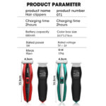 Professional Hair Clipper Wireless Hair Trimmer Hair Cutting Machine – Bild 2
