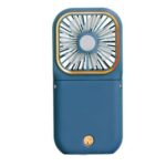 Mini Cooling Fan Foldable Neck Hanging Fan USB Adjustable Rechargeable