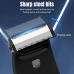 Electric Beard Trimmer Razor for Men Trim Edge Shave Wet or Dry with – Bild 4