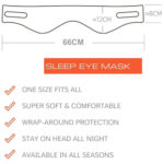 Adjustable Silk Sleep Mask for Total Blackout Unisex Full Size Large – Bild 6