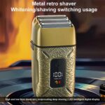 Men's Electric Beard Trimmer with 3 Heads Shaving Foil Razor Bald Head – Bild 3
