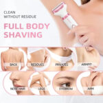 Electric Razor for Women 5 in 1 Rechargeable Painless Body Razors and – Bild 2