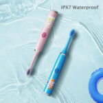 Kids Sonic Electric Toothbrush Colorful Cartoon For Kids Ultrasonic – Bild 5