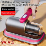 10kPa Handheld Mattress Vacuum Mite Remover Cordless Cleaner for Home