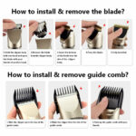 Full Body Washable Electric Hair Clipper Ceramic Professional – Bild 6