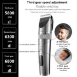 Professional Hair Clipper For Men Rechargeable Electric Razor Hair – Bild 5