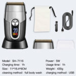 Powerful Electric Shaver for Men with Digital Display Base – Bild 4